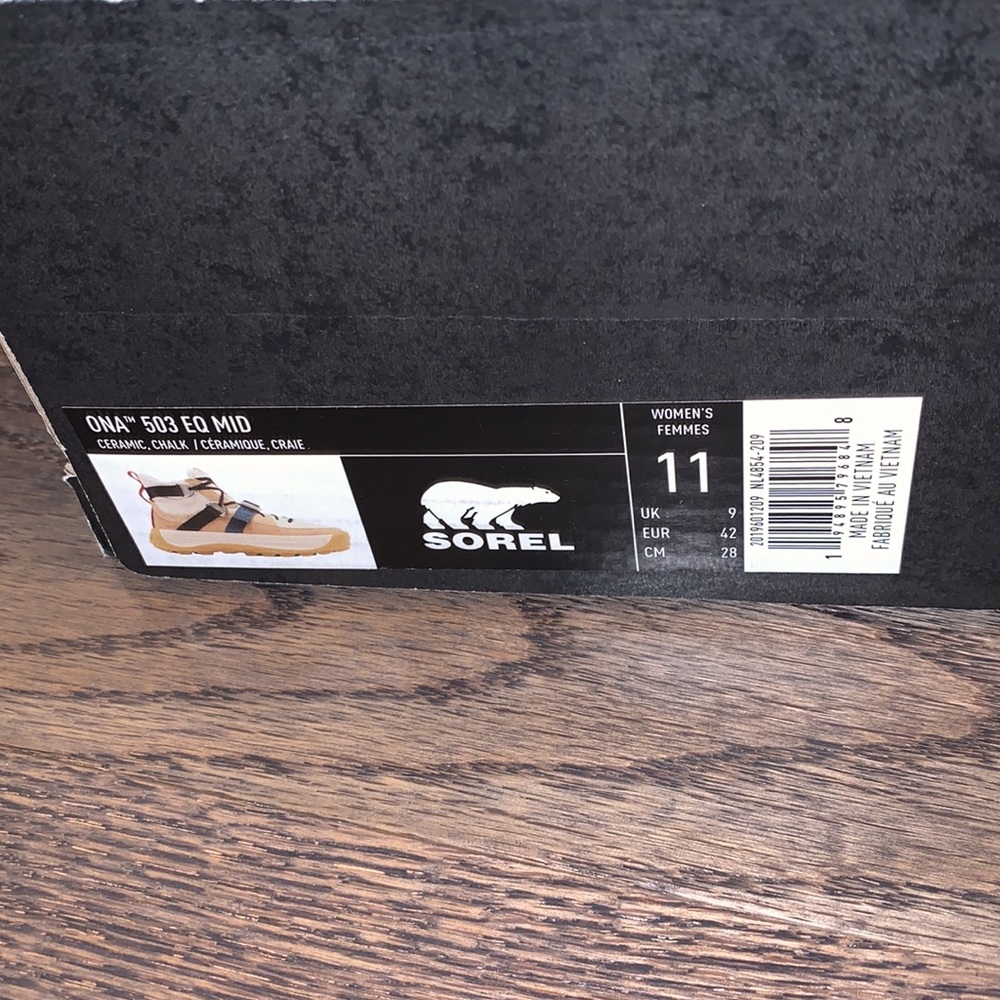 Sorel Ona 503 EQ Mid Sneaker - Women’s Size 11, worn twice. - Picture 14 of 15